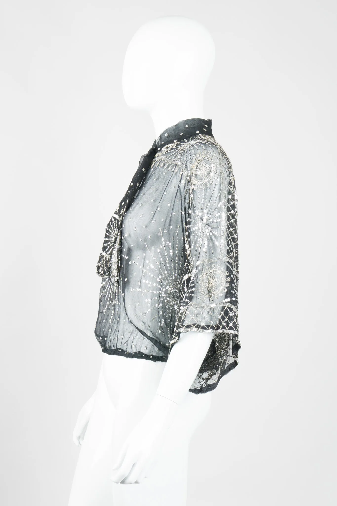 Chiffon Sequin Starburst Top