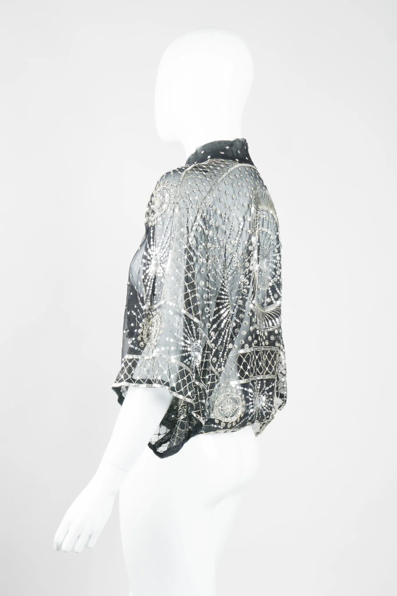 Chiffon Sequin Starburst Top
