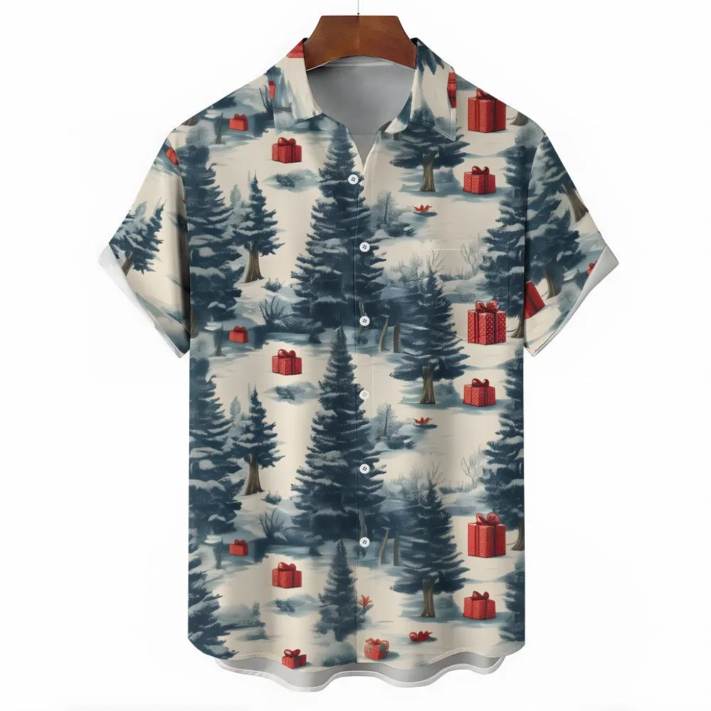 Christmas Gift Christmas Tree Short Sleeve Shirt 2410004826