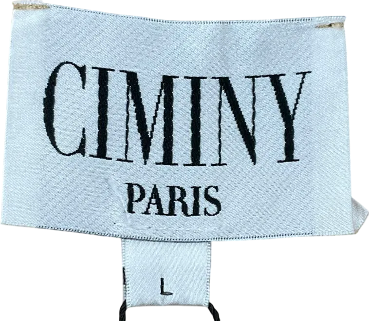 Ciminy Paris Beige Star Printed Jacket UK L