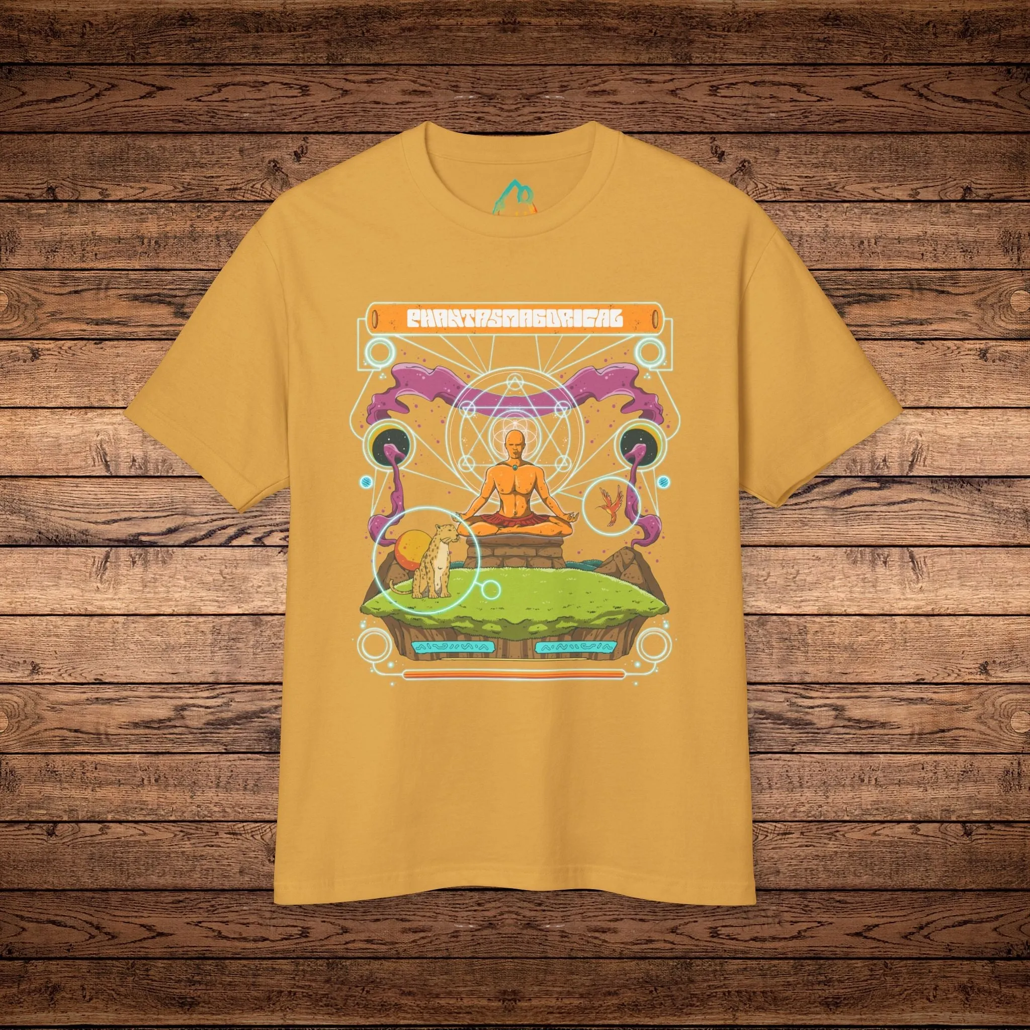 Cosmic Flow - Unisex Garment-Dyed Heavyweight Cotton Tee