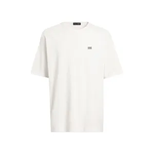 COTTON T-SHIRT WITH TAG CREAM