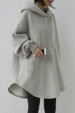 Cozy Cotton Solid Color Hoodie