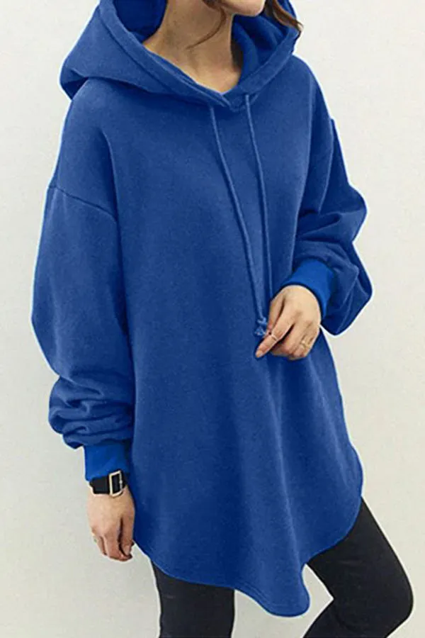 Cozy Cotton Solid Color Hoodie