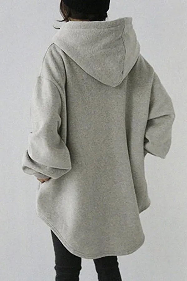 Cozy Cotton Solid Color Hoodie