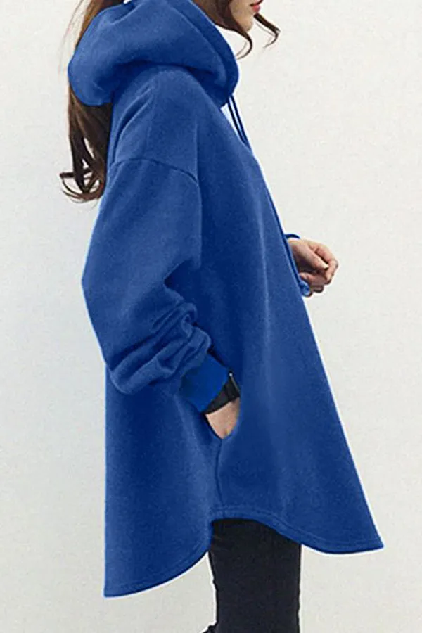 Cozy Cotton Solid Color Hoodie