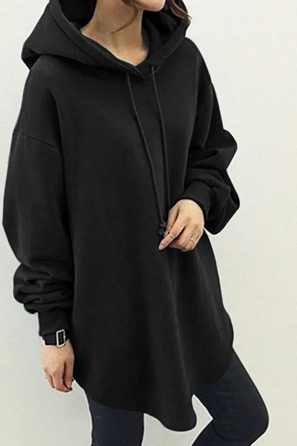 Cozy Cotton Solid Color Hoodie