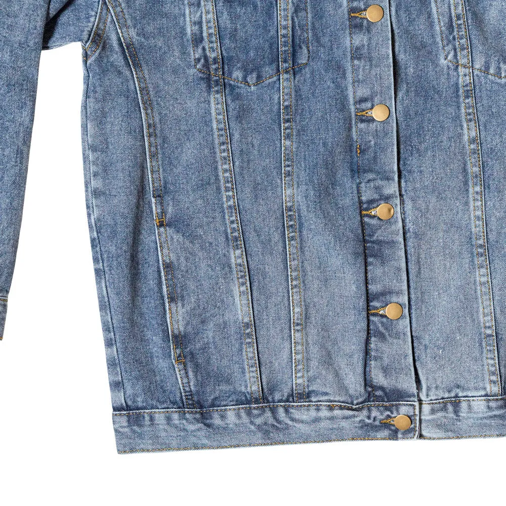 Crotch Rocket Motorcycle Men's DTG Denim Jacket