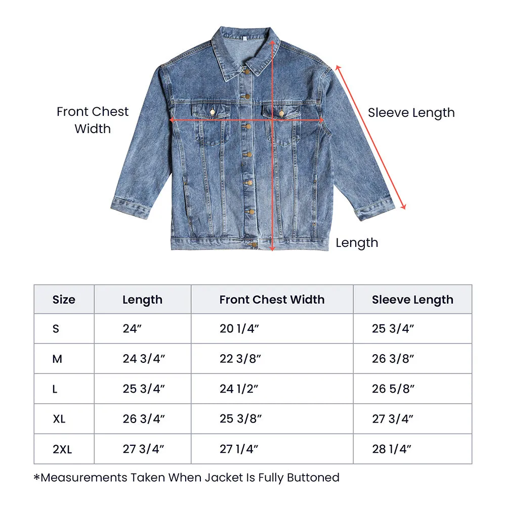 Crotch Rocket Motorcycle Men's DTG Denim Jacket