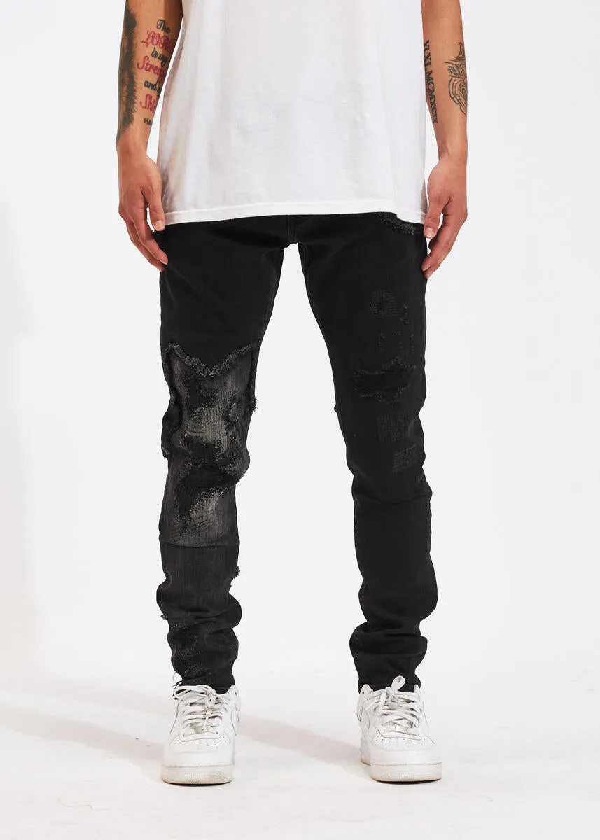 Crysp Denim Arch Washed Black