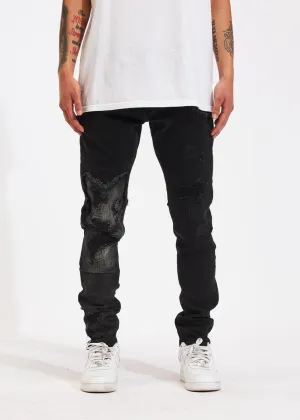 Crysp Denim Arch Washed Black