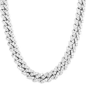 Custom 12mm Bling  Miami Cuban 18-24" Choker Necklace