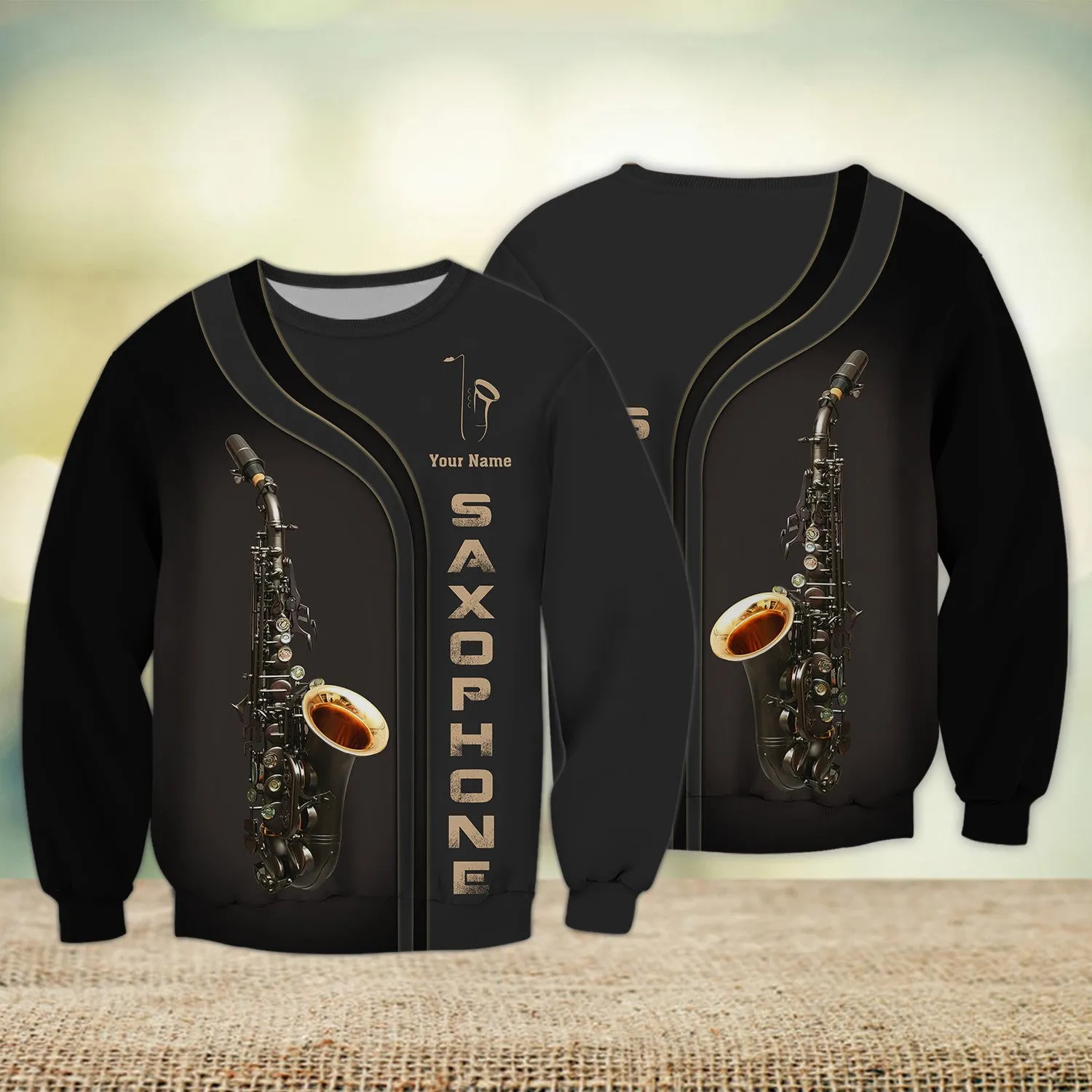 Custom Saxophone Shirts Saxophone Pattern Design Shirts 2738