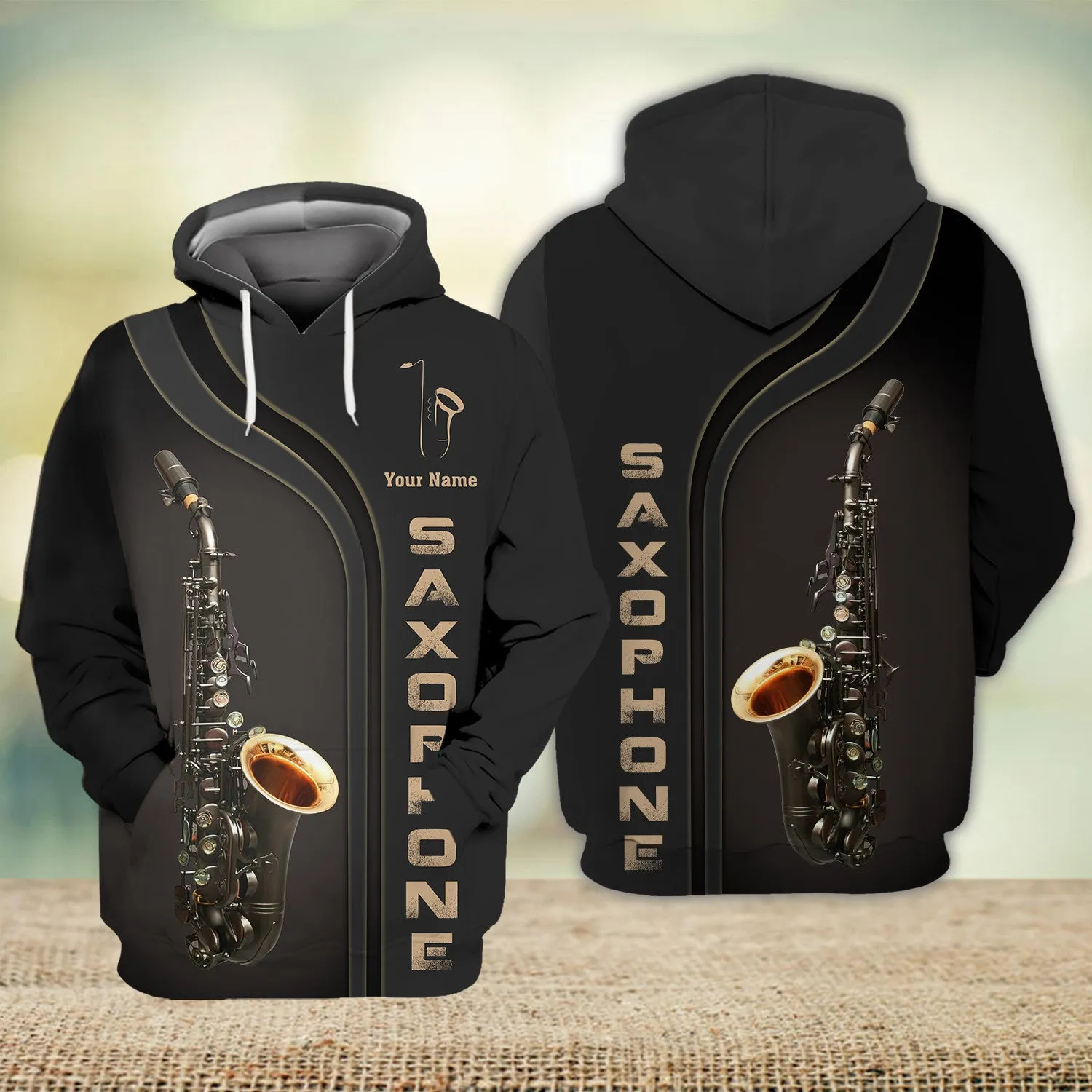 Custom Saxophone Shirts Saxophone Pattern Design Shirts 2738