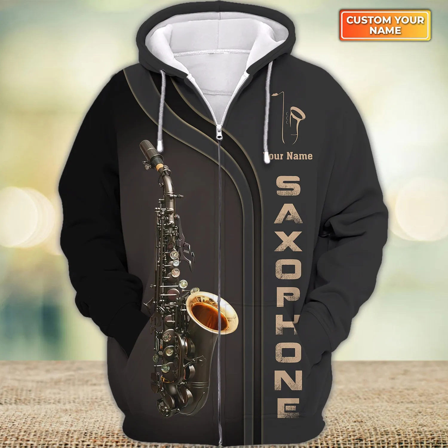 Custom Saxophone Shirts Saxophone Pattern Design Shirts 2738