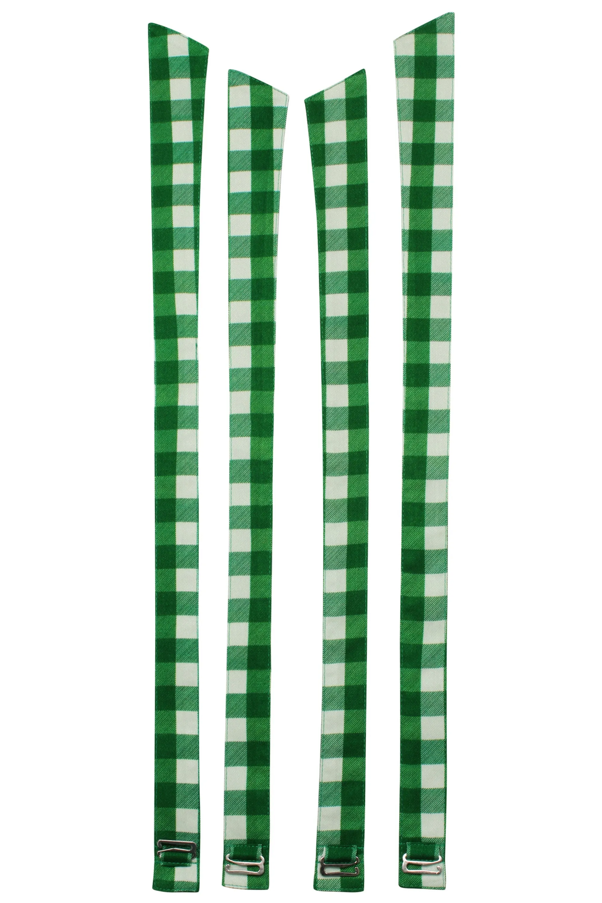 Dahlia Shoulder Strap Gingham Green Viscose