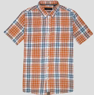 Dakota Grizzly | Van Short Sleeve Button Down Shirt | Men's | Sunrise