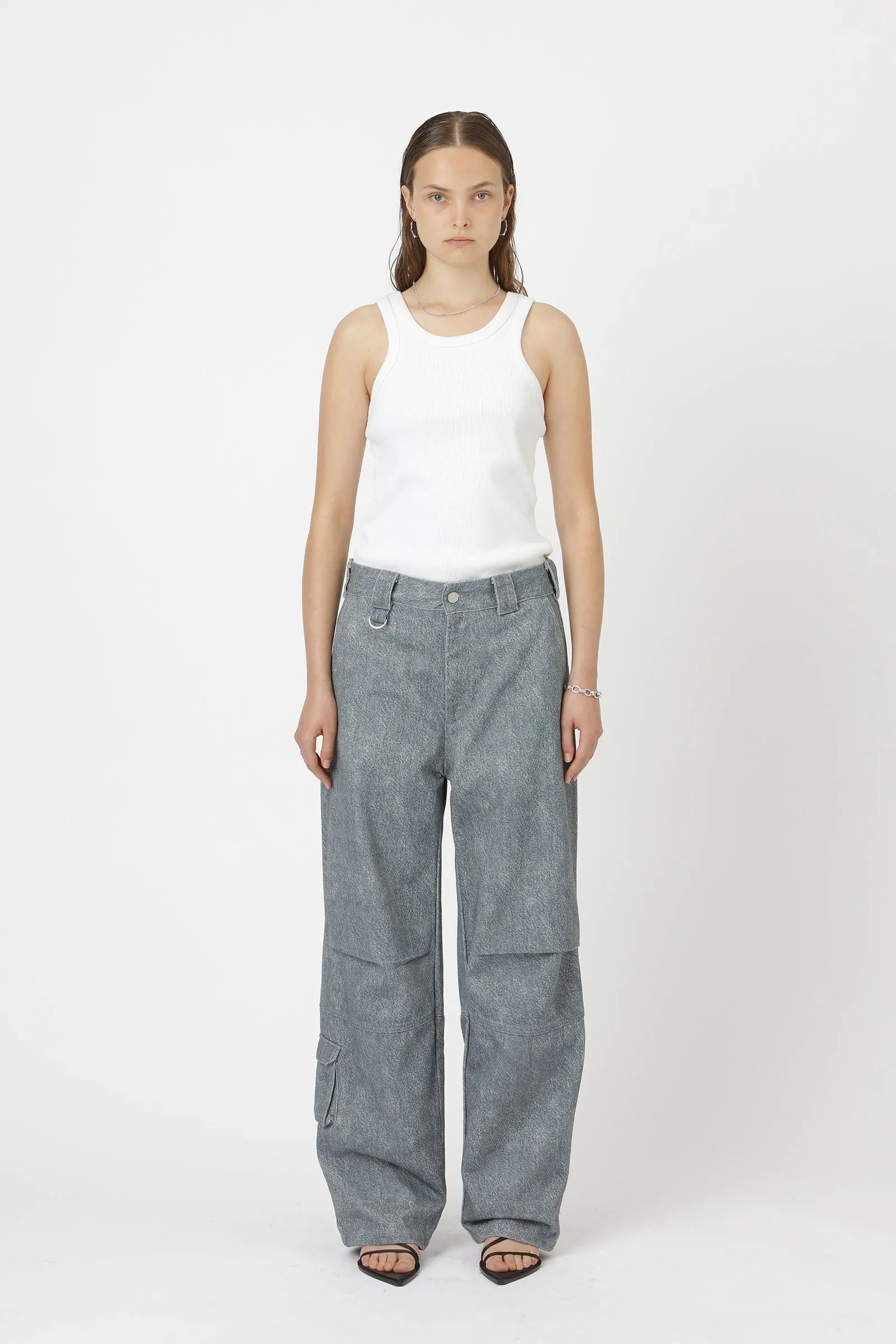Dayana Faux Denim - Blue