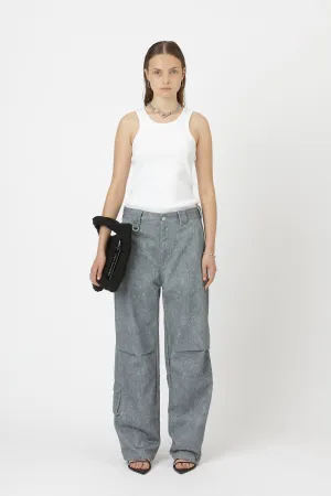 Dayana Faux Denim - Blue