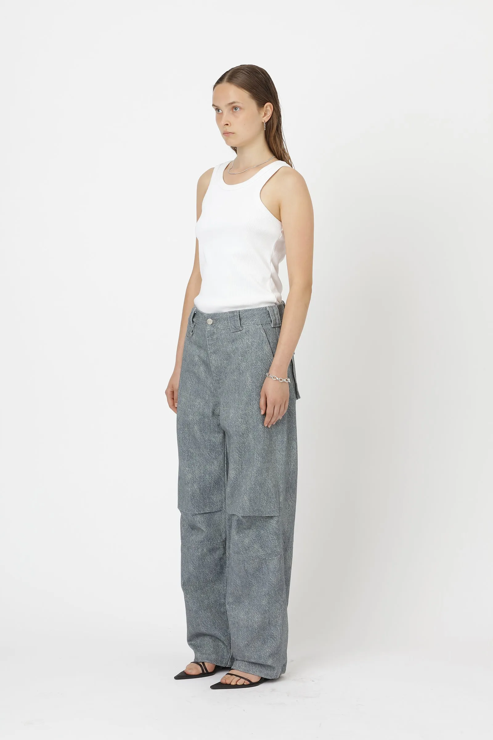 Dayana Faux Denim - Blue
