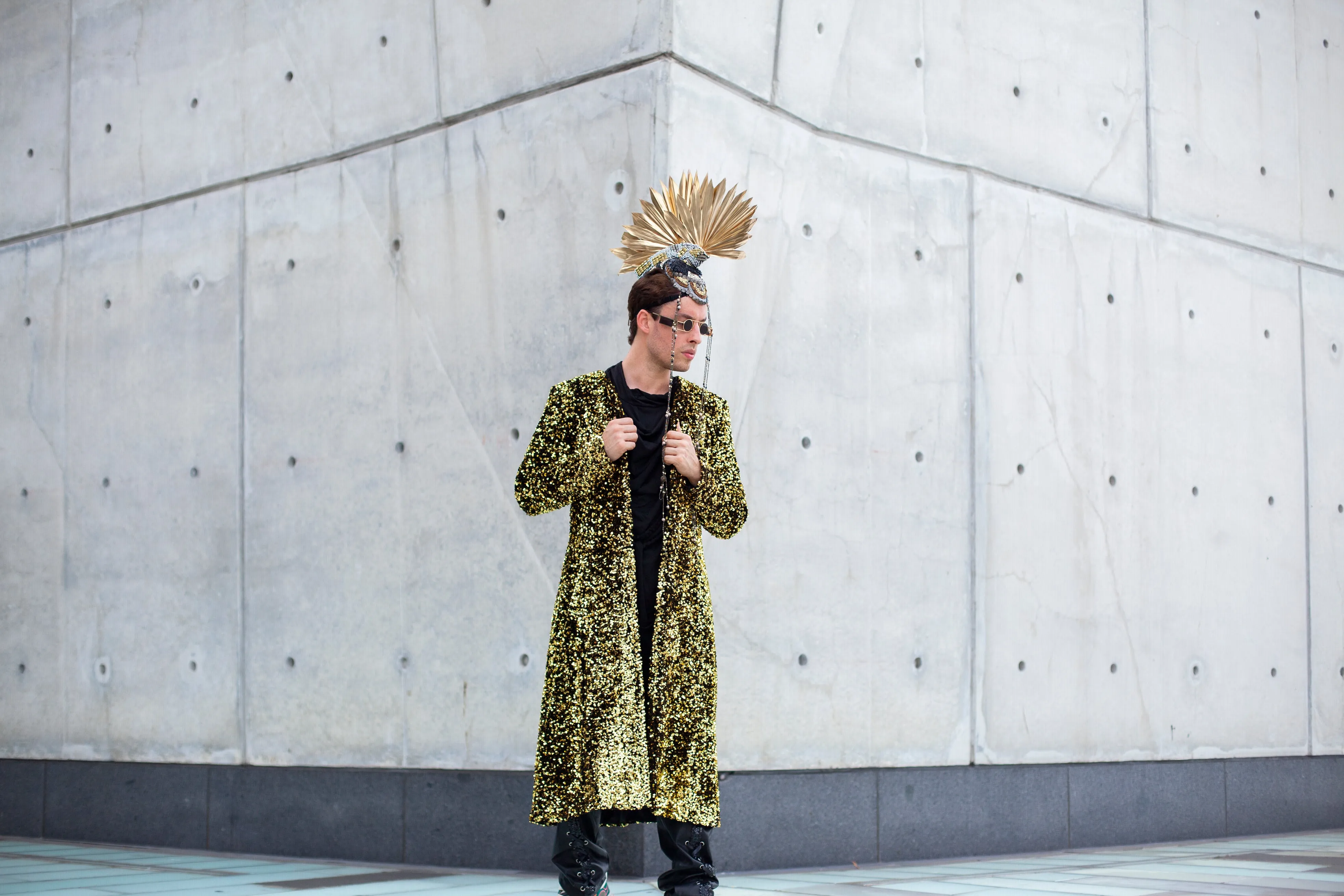 Deckard Gold Sequined Jacket