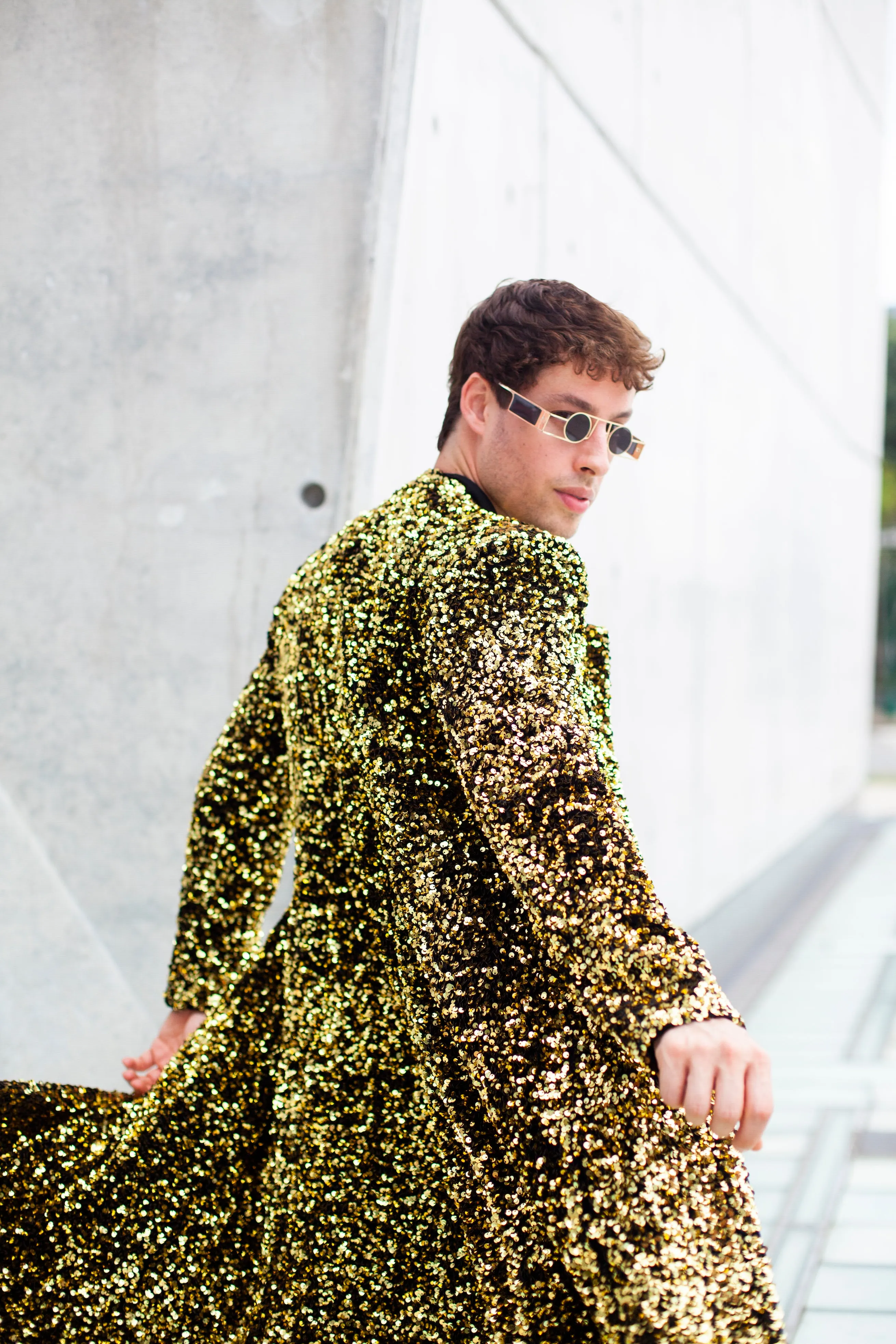 Deckard Gold Sequined Jacket