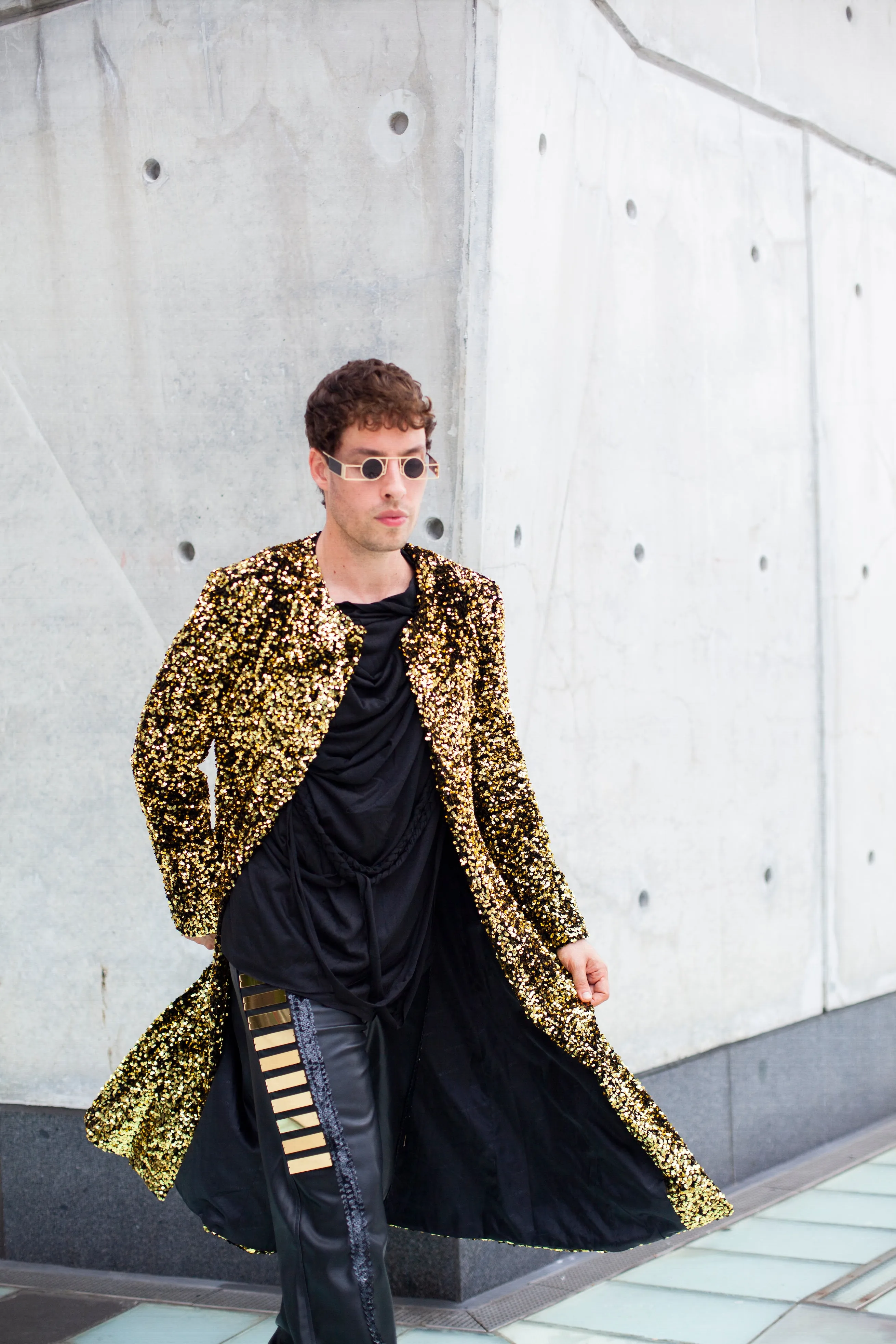 Deckard Gold Sequined Jacket