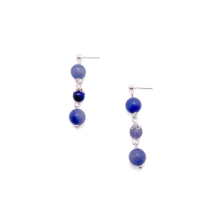 Denim earrings