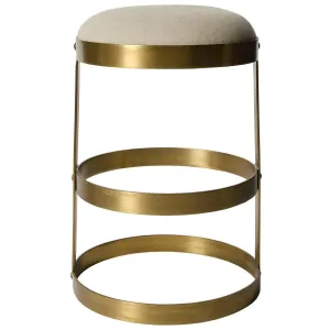 Dior Counter Stool, Black Steel