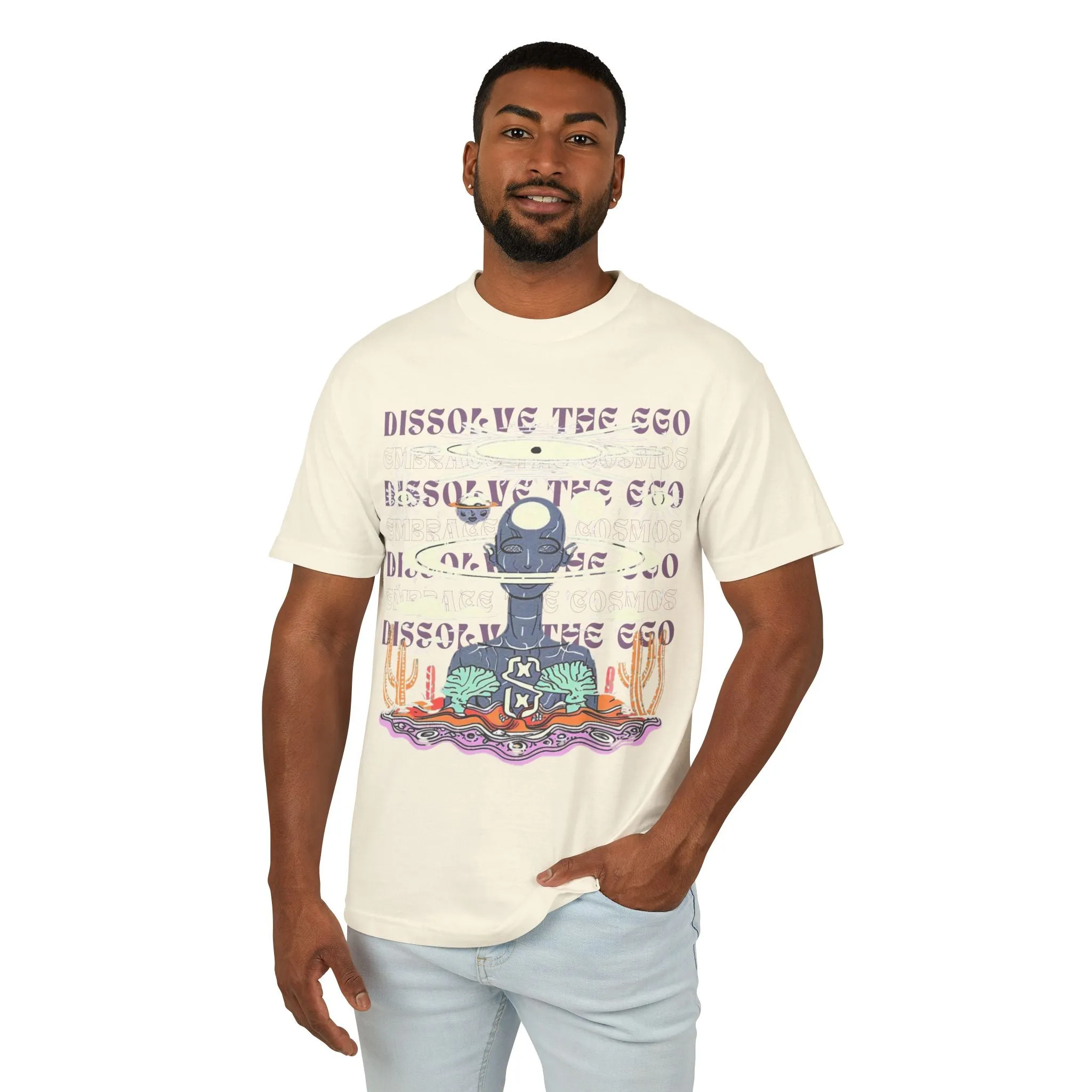 Dissolve The Ego - Unisex Garment-Dyed Heavyweight Cotton Tee