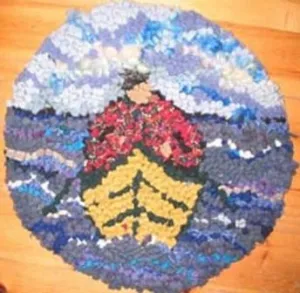 Dory Man 13" Chairpad round - Pattern or kit