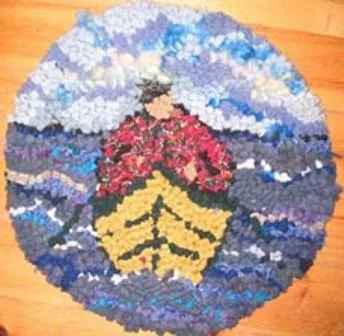Dory Man 13" Chairpad round - Pattern or kit