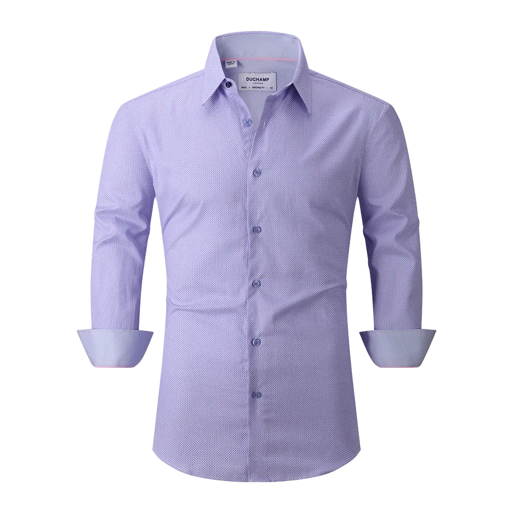 Duchamp London Textured Dot Dress Shirt