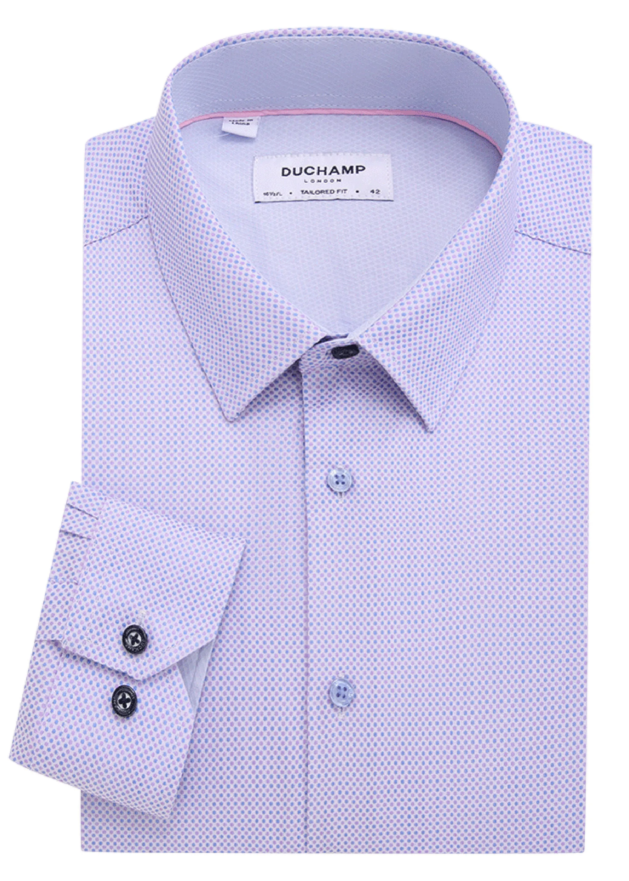 Duchamp London Textured Dot Dress Shirt