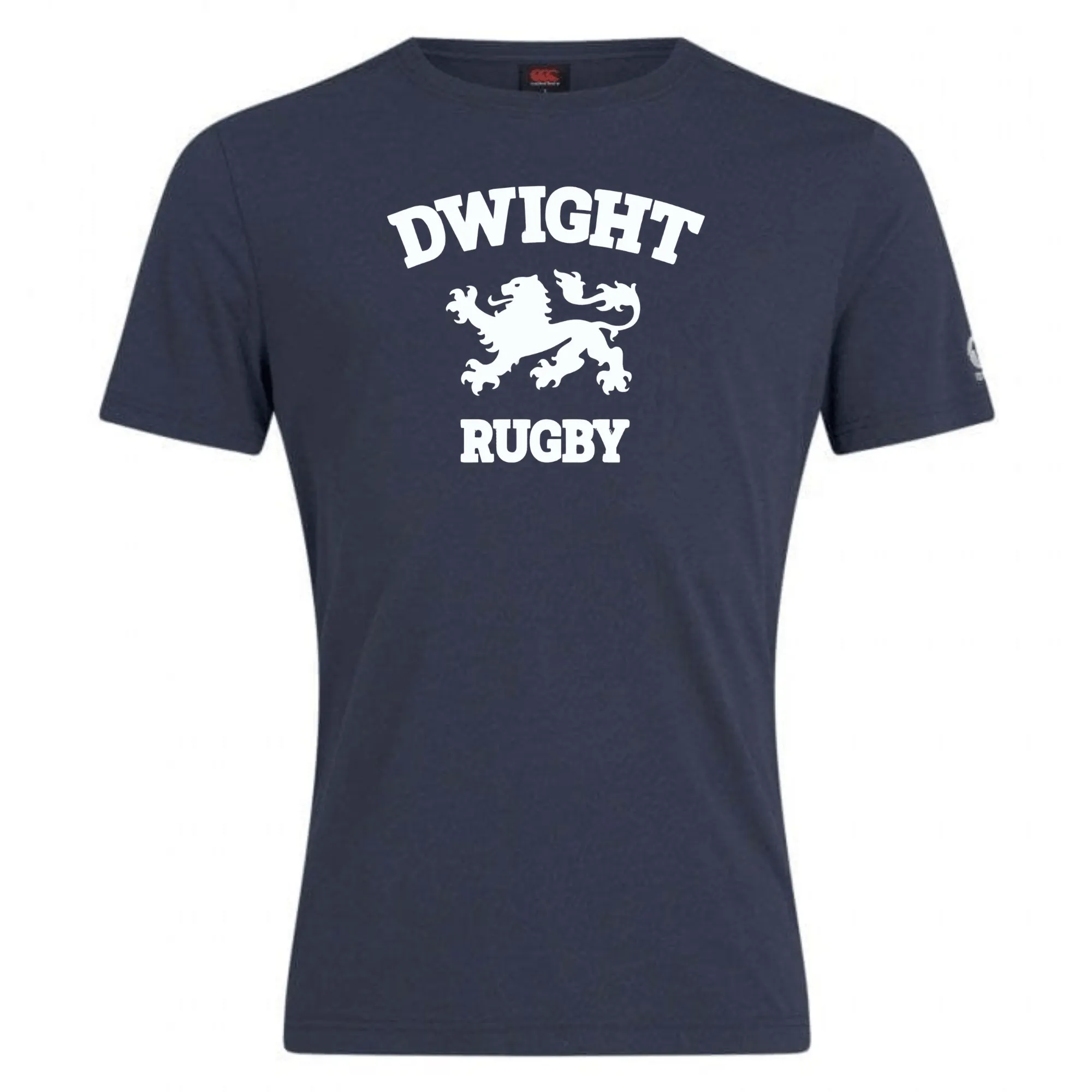 Dwight Rugby White Logo Club Plain Tee by Canterbury
