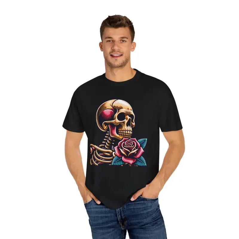 Elevate your Style with Skull with Rose Tee
