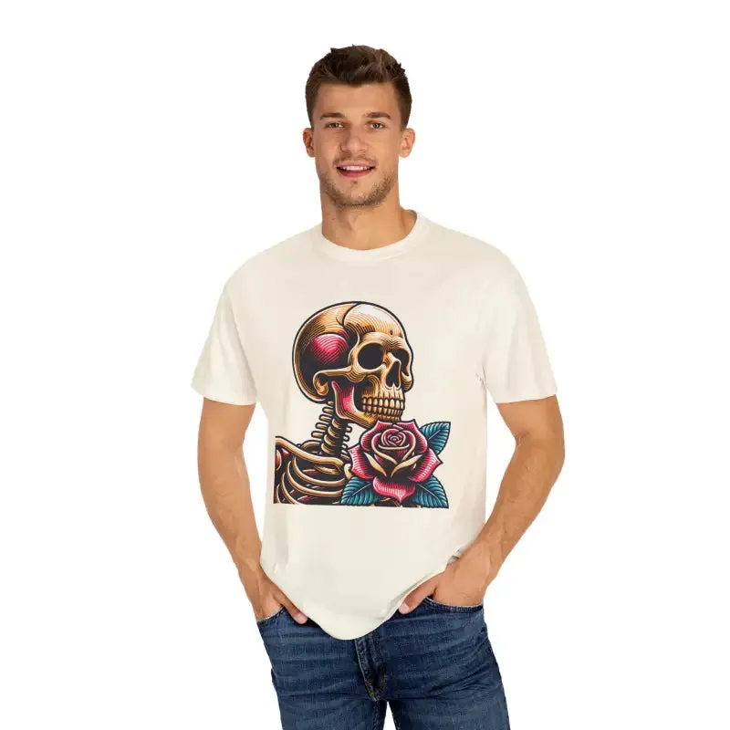 Elevate your Style with Skull with Rose Tee