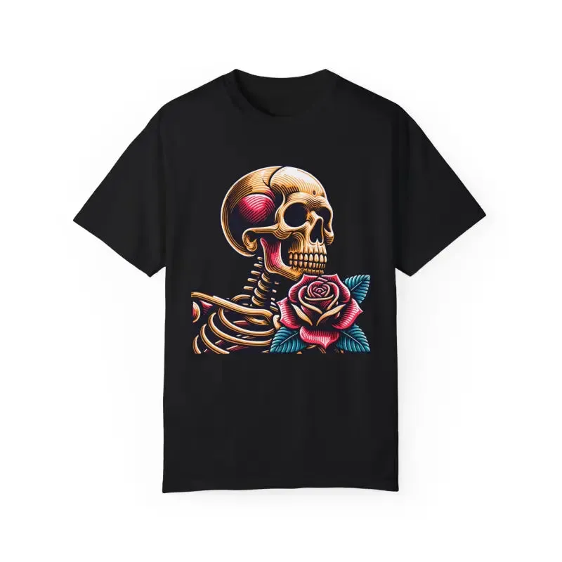 Elevate your Style with Skull with Rose Tee