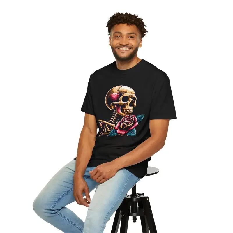 Elevate your Style with Skull with Rose Tee