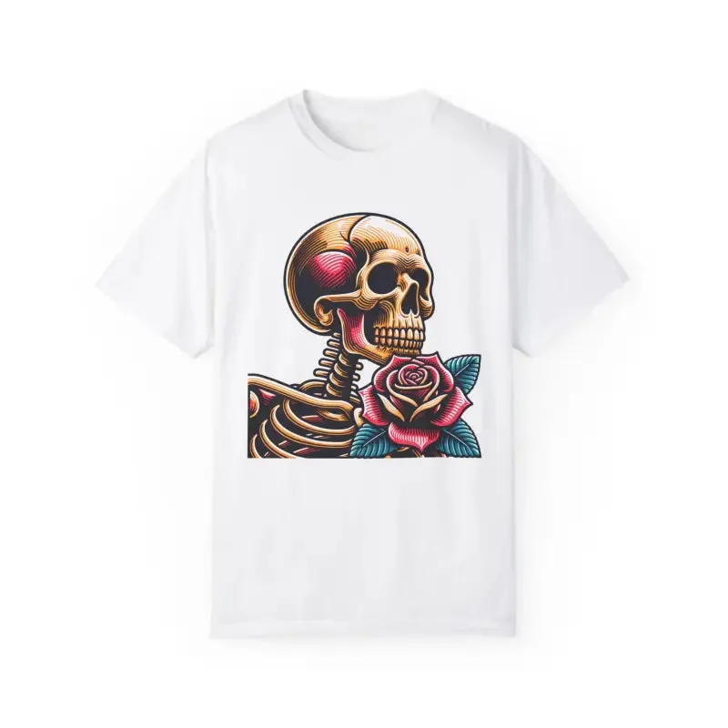 Elevate your Style with Skull with Rose Tee