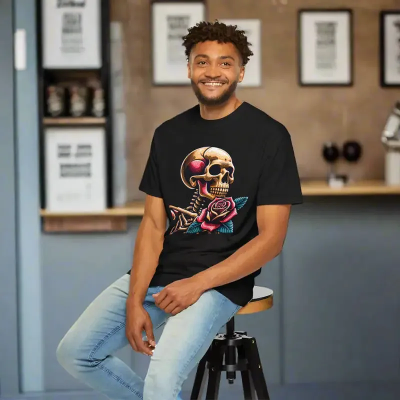 Elevate your Style with Skull with Rose Tee