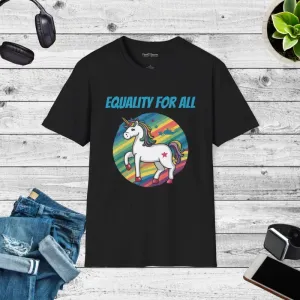 Equality Unicorn Tee Rock Casual Style