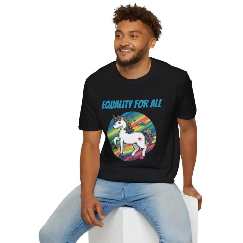 Equality Unicorn Tee Rock Casual Style