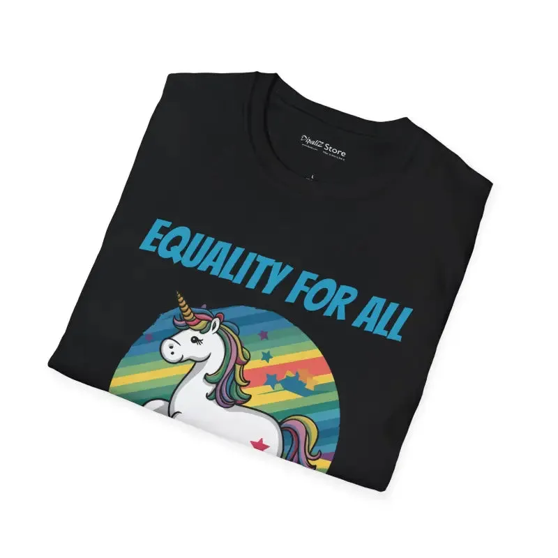 Equality Unicorn Tee Rock Casual Style