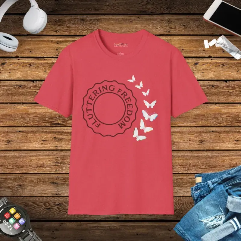Fluttering Freedom Butterfly t Shirt Soars in Style
