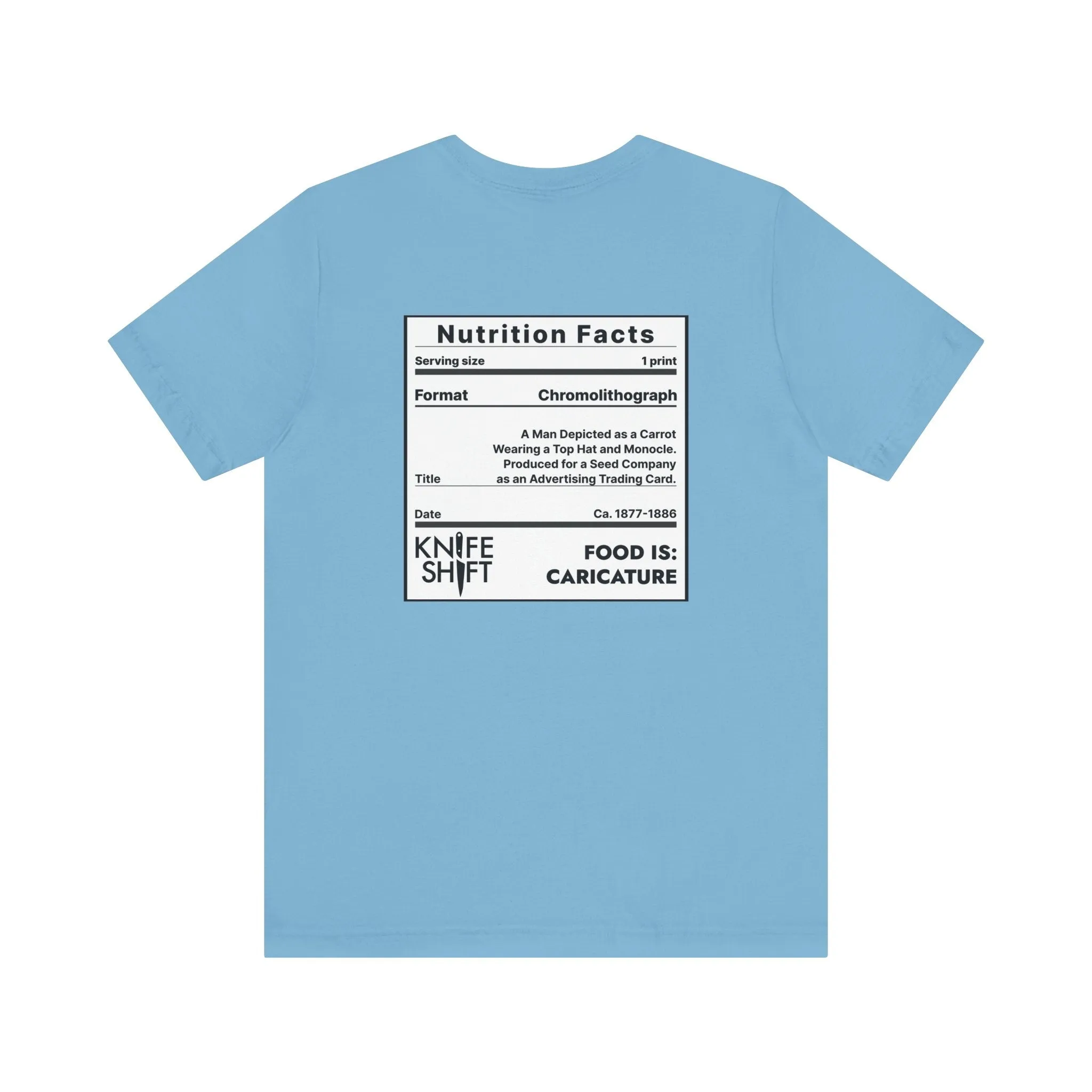 Food is: Caricature | Unisex T-Shirt - Dapper Gentleman Carrot