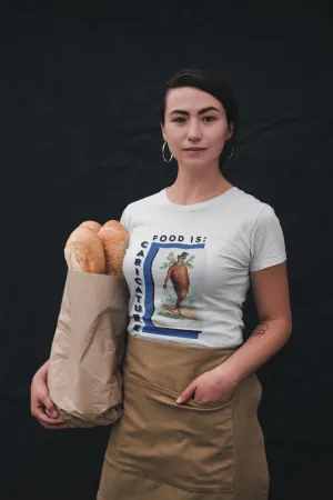 Food is: Caricature | Unisex T-Shirt - Dapper Gentleman Carrot