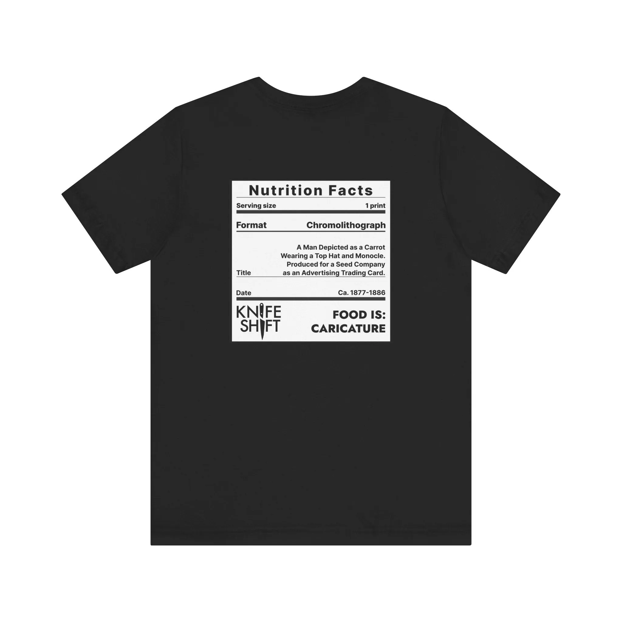 Food is: Caricature | Unisex T-Shirt - Dapper Gentleman Carrot