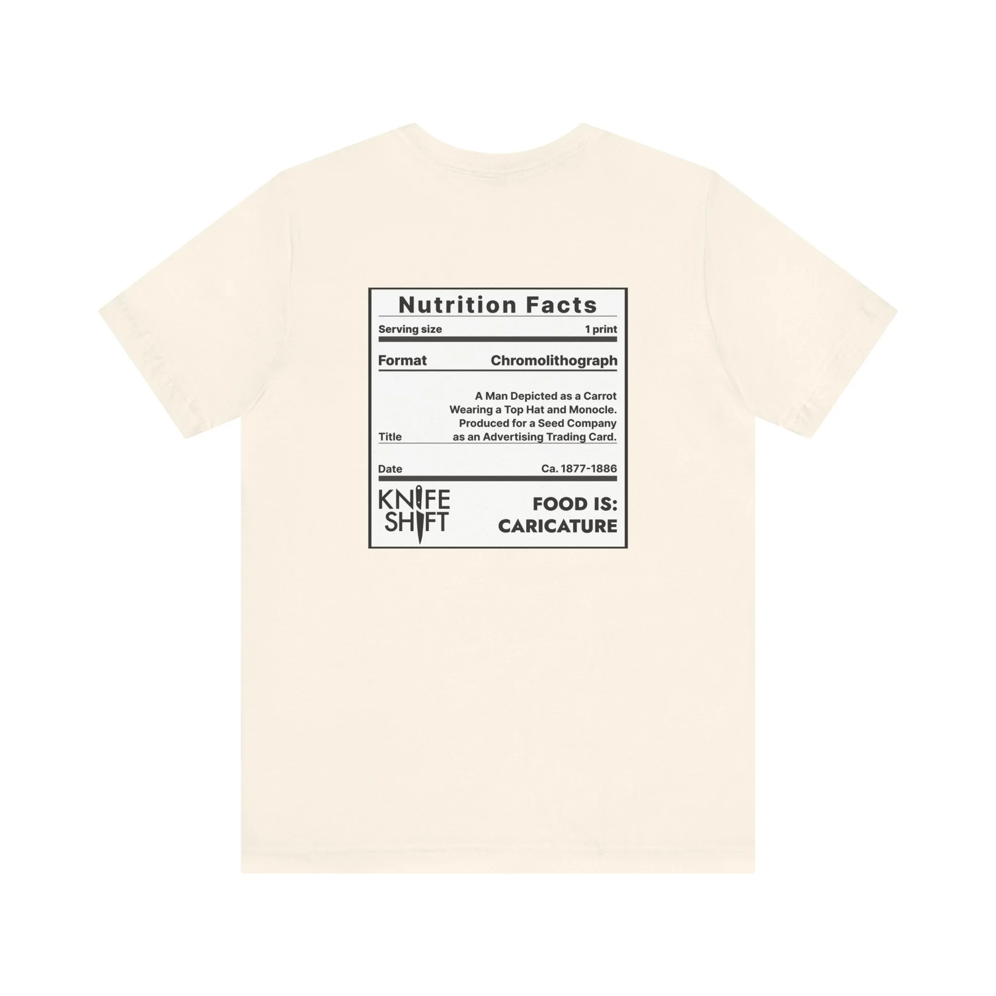 Food is: Caricature | Unisex T-Shirt - Dapper Gentleman Carrot