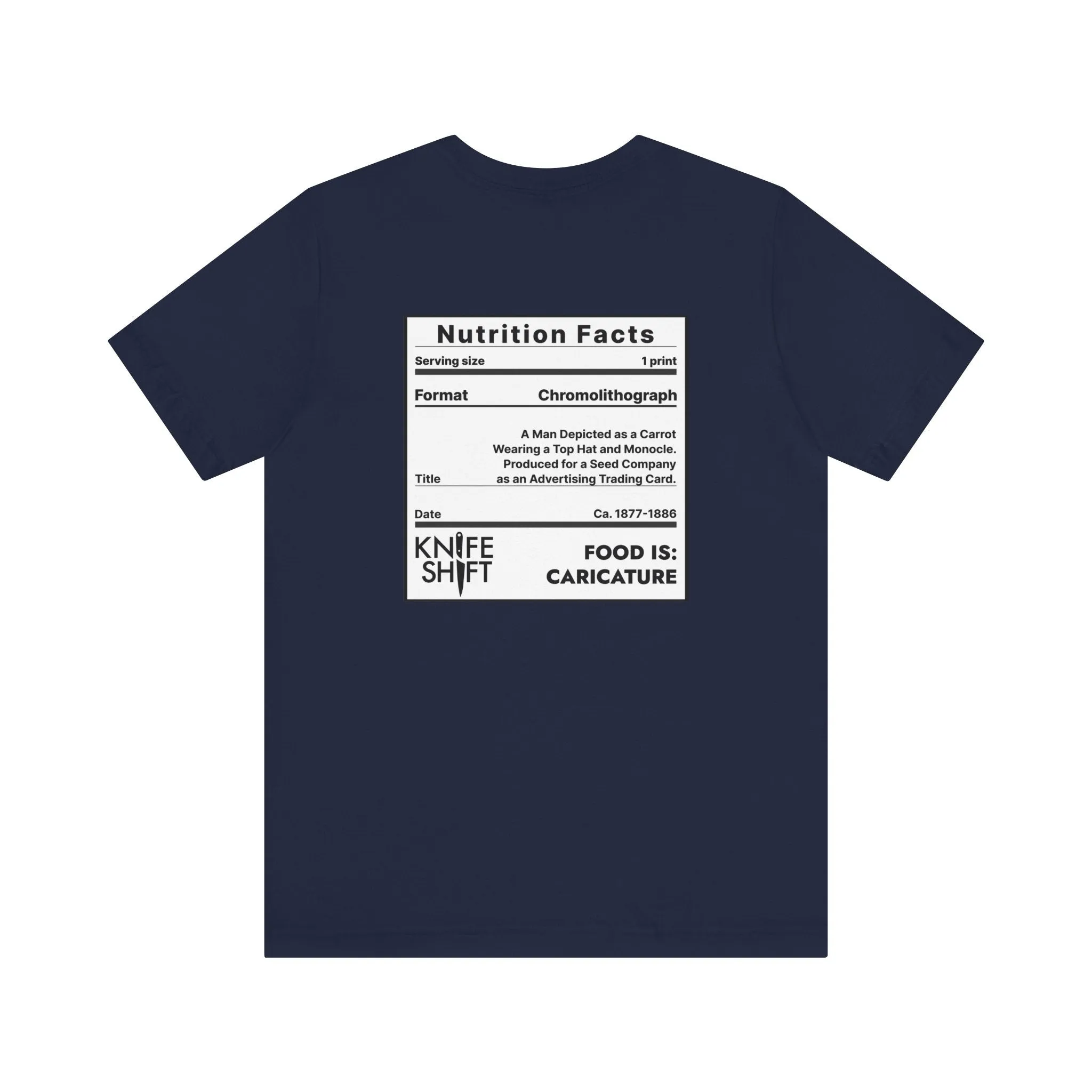 Food is: Caricature | Unisex T-Shirt - Dapper Gentleman Carrot